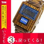 腕時計 ユニセックス ディップクリック DIP CLICK mixer wood クオーツ 腕時計 SW-WODS BL ブルー ウッド