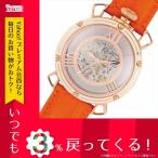 腕時計 メンズ トモラ TOMORA TOKYO 手巻き メンズ 腕時計 T-1607PG-OR スケルトン/オレンジ スケルトン