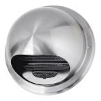 宇佐美工業(UK) ステンレス製 丸型フ-ド付ガラリ -GSN100S-HL