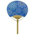  Сикоку .. веер "uchiwa" фейерверк примерно 23×37cm