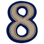  рубец da фетр утюг нашивка цифра 8 P50I5772