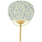  Сикоку .. веер "uchiwa" женский Kawai i! хлопок маленький цветок примерно 18×27.5