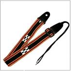 三線工房まちだ屋 三線ストラップ 八重山ミンサー柄（黒）