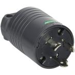  Akira . фирма заземление (элект.) 2P 30A.. штекер 30A 125V ( чёрный ) (L5-30P основа ) MH7153B