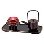 山中塗 溜塗 小判 屠蘇器 溜渕金塗 3861