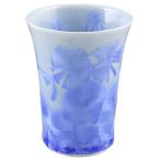  Kyoyaki Shimizu .... обжиг в печи свободный cup цветок кристалл ( синий ) KTA335