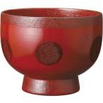 阿瀬真三商店 大汁椀 布張エクボ 根来 F0711 朱色