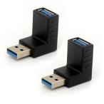 USB 3.0 адаптор 90 раз прямой угол USB коннектор модель мужчина - женщина ek stain da- штекер 2 шт ( выше )