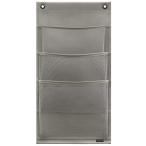 saki(Saki) настенный карман серый примерно ширина 30× высота 57.5cm вставка есть журнал 3P кожзаменитель × сетка W-431