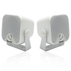 Herdio 100W HIFI 2-Way防水型4インチ スピーカー 音響 ラッパ ヨットボートアウトドア車 船舶 農業用自動車 トラック 工事車