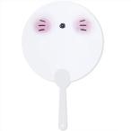  Сикоку ....... прозрачный веер "uchiwa" .. сделано в Японии примерно 15.5cm×24.7cm US43-1