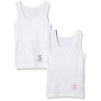 [ Garo -]. 2 -слойный майка 2 листов комплект девушки внутренний хлопок 100%. пот скорость . всесезонный белый 160