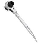 両口ラチェットレンチ 曲がりシノ付き 2サイズ (17*19ｍｍ)