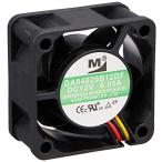  широкий Work 40mm угол толщина 20mmDC12V вращение число 4000rpm Low скорость вентилятор DA04020B12DF. цвет 