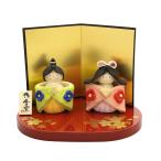 クラフトマンハウス 雛人形 雛御包み 立雛飾り サイズ:男雛:全長6cm 女雛:全長5cm・板寸:縦10.5×横15cm