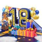 Magic Ants 18 anniversary commemoration pop up карта, день рождения карта,18 год брак память день карта,3D поздравительная открытка,18 лет. день рождения карта, поздравляю 