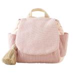[e мокка ] baby рюкзак вафля .... рюкзак ( пастель розовый )