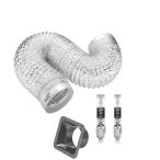 Batreetek шланг воздуховода aluminium гибкий канал .. выхлоп канал .. канал калибр 100mm длина 2m имеется труба для фланец 