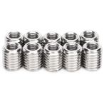 インサートナット 割溝タイプ 不?? M6×1.0／M10×1.5 12mm DIY家具組立 電子機器固定 木工・金属加工・ホームセンター向け