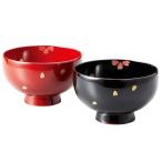 ..[ Echizen лакированные изделия ] Sakura .. type чашка для супа . внутри чёрный *.