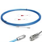 12M/20M通線ワイヤー ロッド径 3.0mm 通線 電線通し 通線工具cd管 配線通し ロープ通し スチー ルワイヤー 入線専用ワ 結束ワイヤー
