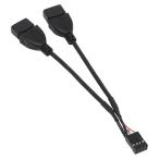  I шея s кейс для USB кабель 2×4 женский - A женский ×2 USB-023