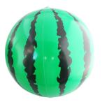 海やプールで遊べる ビーチボール 38cm (膨らんだ状態26cm) (スイカ)