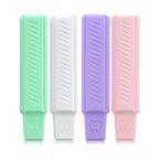 latikaly アライナーチューイー 見えない揃える 歯列用 マウスピース リテーナー 4色4個入り