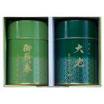 Yahoo! Yahoo!ショッピング(ヤフー ショッピング)ギフト 濃煎茶大老 竹缶（８０g）吟上純米茶 御所の春（８０g） 詰合せ