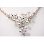 真珠　ブローチ　アコヤパール　11ヶ付　ホワイトピンクカラー 7.0-7.5/5.0-5.5mm SV製