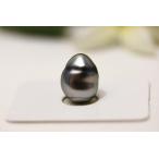 タヒチ黒蝶真珠芥子珠パールルース　13×10mm　グレーカラー