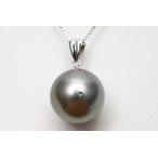 タヒチ黒蝶真珠パールペンダントトッ...