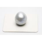 南洋白蝶真珠パールルース　15×13mm　シルバーグレーカラー