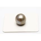 タヒチ黒蝶真珠パールルース　両穴　12mm　グレーカラー