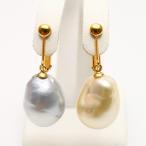 南洋白蝶真珠パールイヤリング11m...
