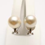 アコヤ真珠パールイヤリング　9.5-10.0mm　無調色ホワイトカラー　シルバー製