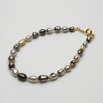 南洋白蝶/タヒチ黒蝶真珠パールブレ...