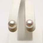  Akoya жемчуг жемчуг серьги 6.0-6.5mm белый розовый цвет серебряный производства 