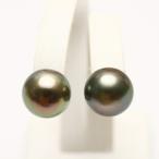 ショッピングパール ピアス タヒチ黒蝶真珠パールピアス　10mm　マルチカラー　K18製　入学式　卒業式　セレモニー