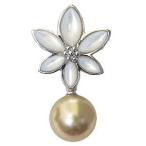 ブローチ 花 真珠ブローチ パールブローチ パール 真珠 ピンブローチ 南洋白蝶真珠 白蝶貝 フラワー 花モチーフ フォーマル プレゼント ご褒美 自分買い pu