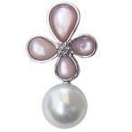 ブローチ 花 真珠ブローチ パールブローチ パール 真珠 ピンブローチ 南洋白蝶真珠 ピンク貝 フラワー 花モチーフ フォーマル プレゼント ギフト 自分買い pu
