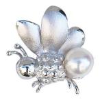 ブローチ ハチブローチ パールブローチ 蜂 ピンブローチ ピンズ ハニー ラペルピン 真珠ブローチ Bee 送料無料 プレゼント ギフト ご褒美 自分買い