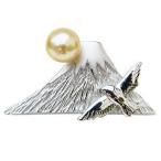 富士山 ブローチ 真珠 パール ラペルピン あこや本真珠 ブローチ 富士山 送料無料 ジュエリー 人気 プレゼント ギフト ご褒美 自分買い