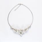 パール ブローチ フォーマル アコヤ真珠 葉 コサージュ オメガネックレス セレモニー 真珠 シルバ ...