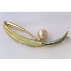 パール ブローチ パールブローチ 南洋白蝶真珠・ダイヤモンド・11.2mm・ゴールド系・k18 ・ゴ ...