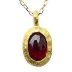 ガーネットネックレスk10ゴールド...