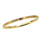 ルビーリングルビー指環k18ゴール...