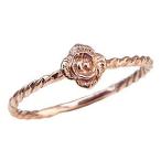 バラモチーフ リング k18 ピンクゴールド 薔薇 指輪 フラワー 花 カジュアル 送料無料 ジュエリー 人気 プレゼント ギフト ご褒美 自分買い pu