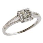 ダイヤモンドリング ダイヤリング ダイヤモンド指輪 ダイヤモンド 0.40ct台 プリンセスカット  ...