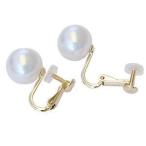 真珠パール 南洋白蝶真珠 イヤリング k18 ゴールド 真珠の直径 10mm ホワイトピンク系 10 ...